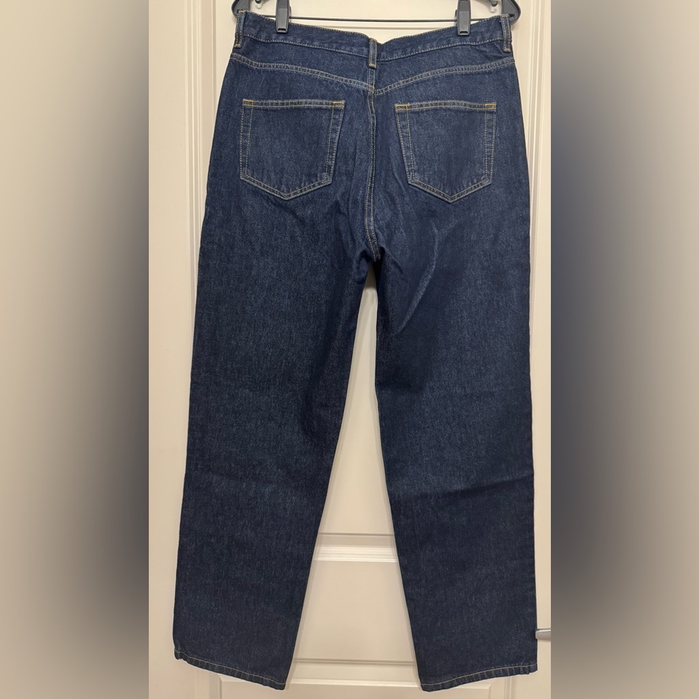 NWT The Kooples Women's Dark Wash Button Fly Straight Leg Jeans - Size 31 - Picture 4 of 12